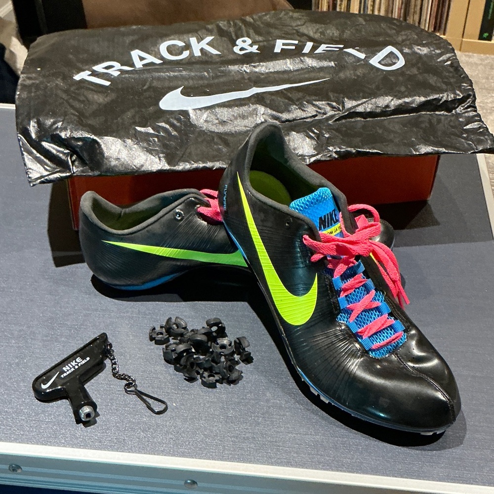 Nike Zoom Ja Fly Track Spikes with Yellow and Pink Accents